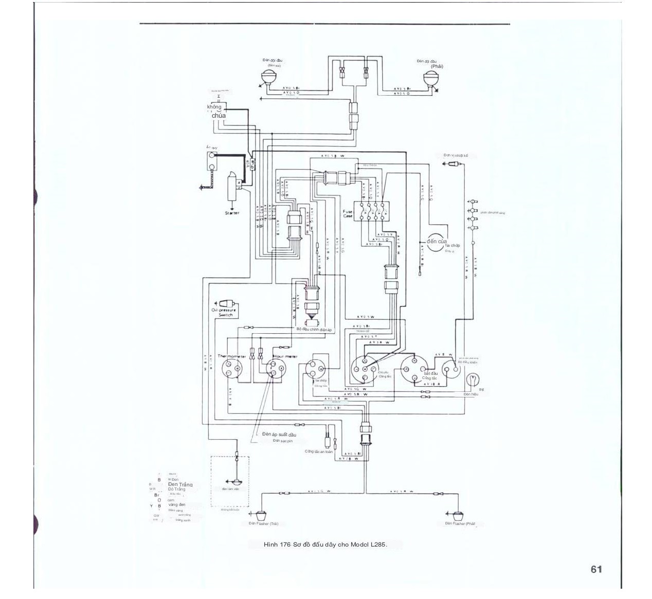 SƠ ĐỒ MẠCH ĐIỆN MÁY KÉO KUBOTA L285